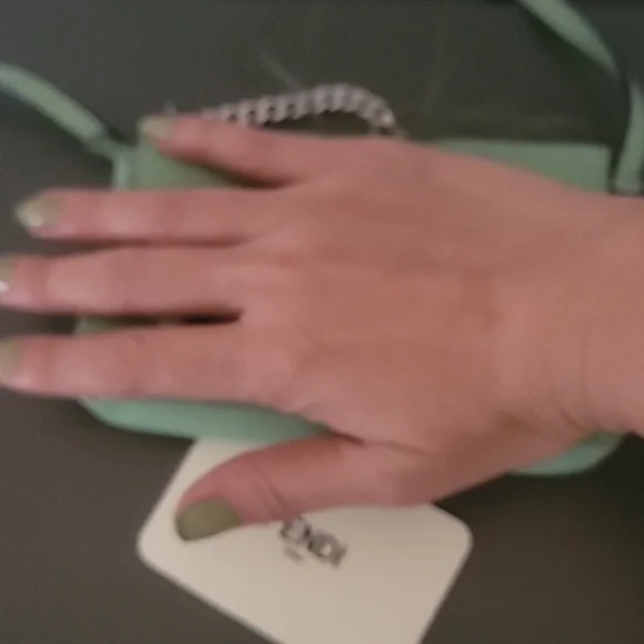 FENDI Light green Leather and Fox Fur Micro Buggie Baguette Bag - Picture 8 of 9